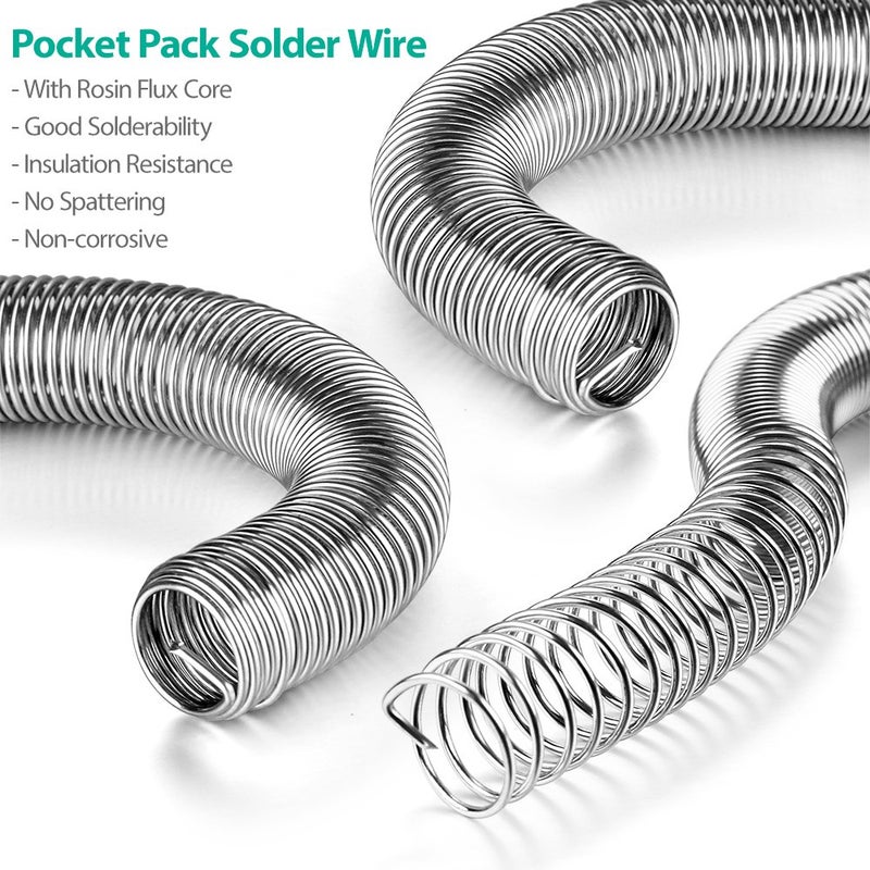 ICESPRING Solder Wire Tin Lead Rosin Core Flux Iron Welding Tool 63/37 0.031" Diameter 0.63oz Pocket Pack in Storage Tube For Electrical and Electronics DIY Work - Image 2